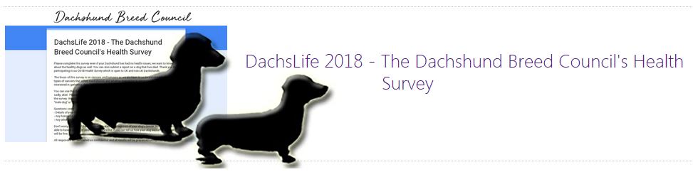 Dachslife 2018 Health Survey